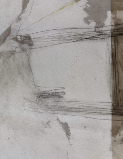 Maren Hansen, Ausstellung "Mäandern", Fensterzeichnung, Ausschnitt 1