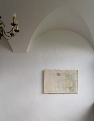 Maren Hansen, Mäandern, Raumansicht Vorraum, Malerei "Nichts"